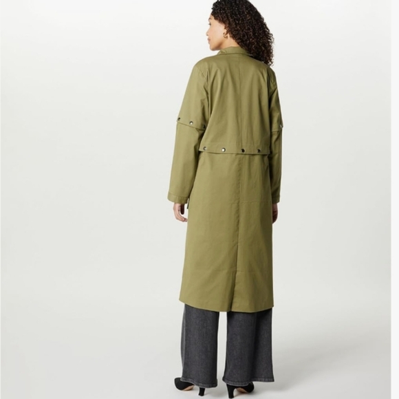 The Drop Olive Convertible Utility Coat by @Takkunda Size Medium NWT - Picture 2 of 9